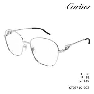 Cartier CT0371o-002 Eyeglasses Silver Metal